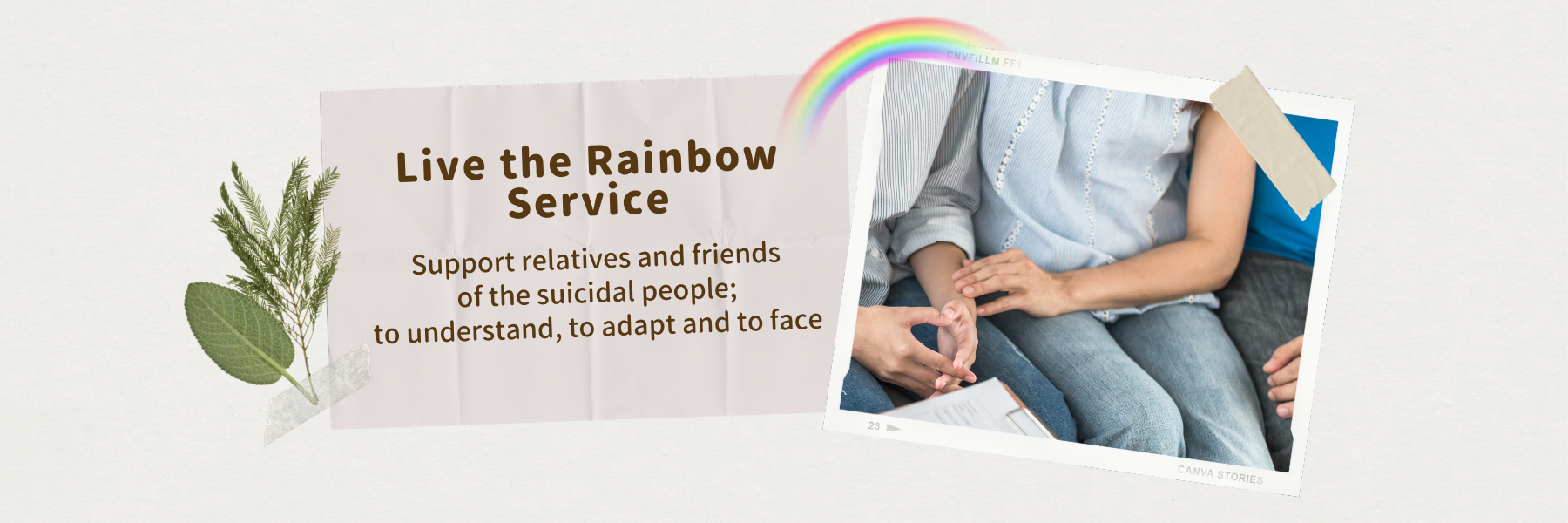 Live the Rainbow Service Banner